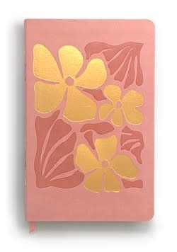 NLT Kids Bible, Thinline Reference Edition, LeatherLike, Indexed, Tropical Flowers Dusty Pink, Red Letter