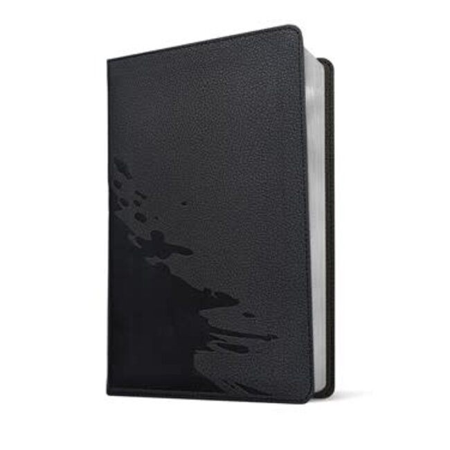NLT Student Bible, Thinline Reference, Filament-Enabled Edition, LeatherLike, Overflow Black, Red Letter