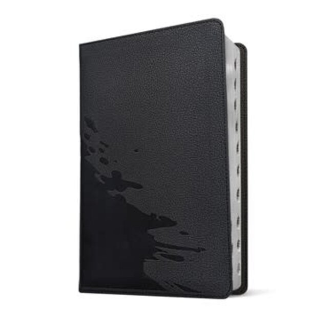 NLT Student Bible, Thinline Reference, Filament Enabled (LeatherLike, Overflow Black, Indexed, Red Letter