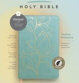 NLT Student Bible, Thinline Reference, Filament-Enabled Edition, LeatherLike, Indexed, Tropical Iris Teal Blue, Red Letter
