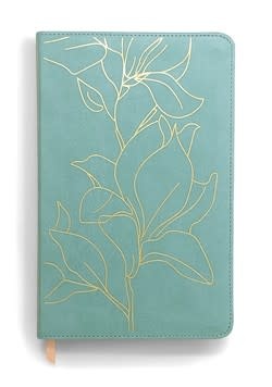 NLT Student Bible, Thinline Reference, Filament-Enabled Edition, LeatherLike, Indexed, Tropical Iris Teal Blue, Red Letter