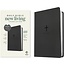 NLT Large Print Premium Value Thinline Bible, Filament-Enabled Edition, LeatherLike, Black Cross