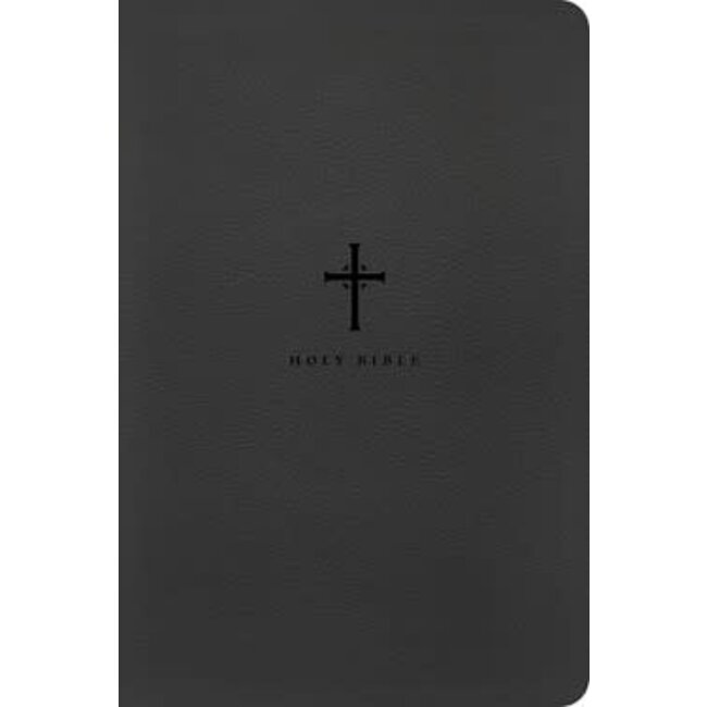 NLT Large Print Premium Value Thinline Bible, Filament-Enabled Edition, LeatherLike, Black Cross