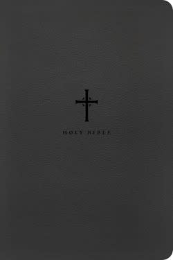 NLT Large Print Premium Value Thinline Bible, Filament-Enabled Edition, LeatherLike, Black Cross