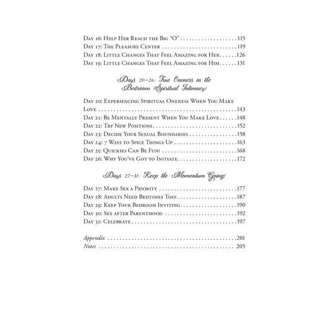 31 Days To Great Sex, Love, Friendship, Fun