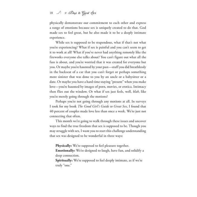 31 Days To Great Sex, Love, Friendship, Fun