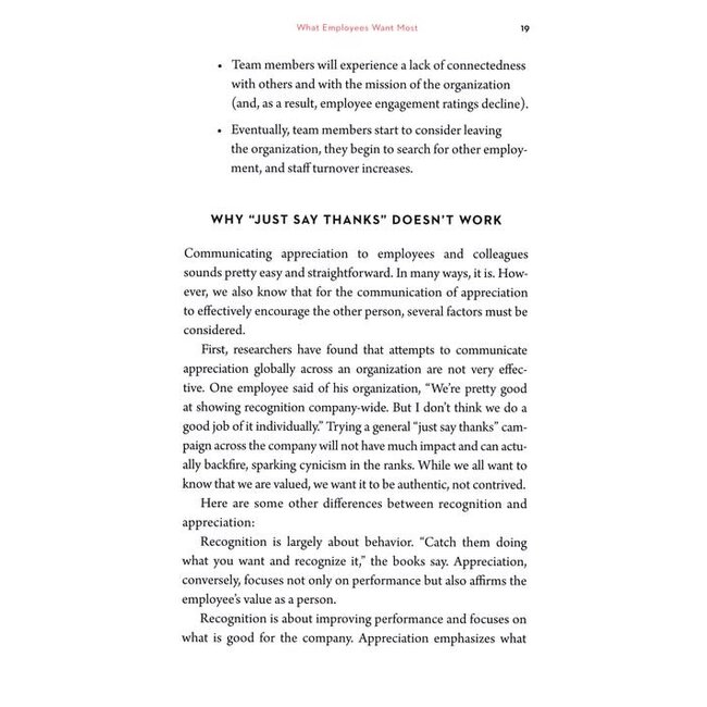 The 5 Languages of Appreciation in the Workplace: Empowering Organizations by Encouraging People