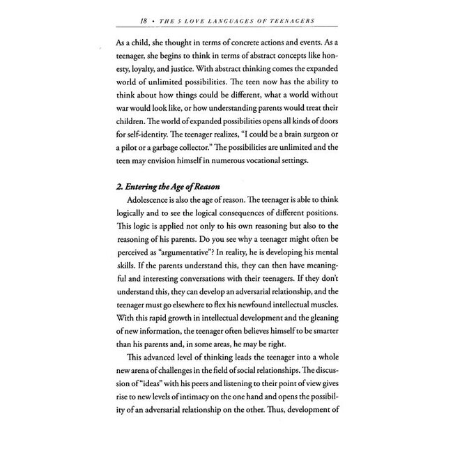 The 5 Love Languages of Teenagers: The Secret to Loving Teens Effectively