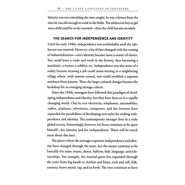 The 5 Love Languages of Teenagers: The Secret to Loving Teens Effectively