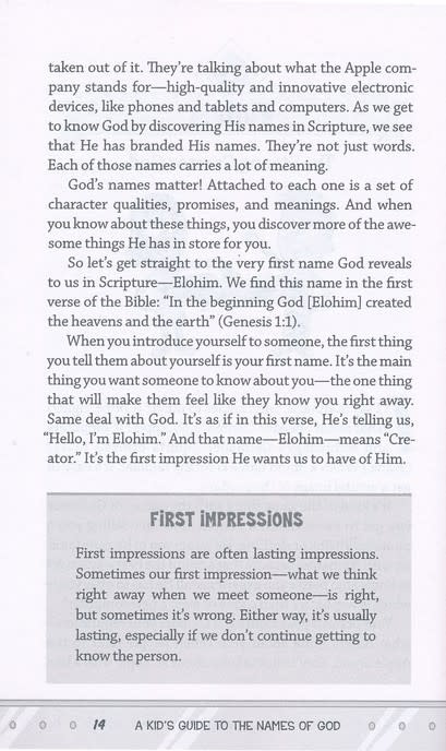 Tony Evans A Kid's Guide To The Names Of God