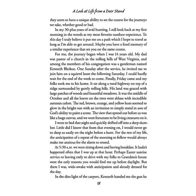 A Look at Life from a Deer Stand: Hunting for the Meaning of Life