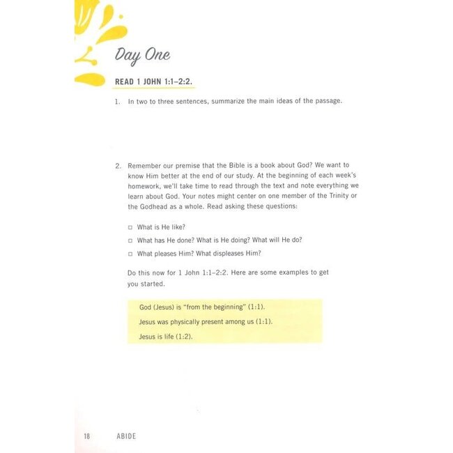 Abide - Bible Study Book with Video Access: A Study of 1, 2, and 3 John