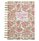 Be Still and Know Pink Spring Wirebound Journal - Psalm 46:10