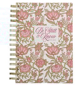 Be Still and Know Pink Spring Wirebound Journal - Psalm 46:10