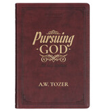 A.W. Tozer Pursuing God Saddle Tan Faux Leather Devotional Large Print Edition
