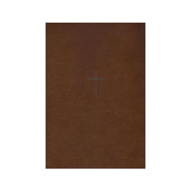 NIV Quest Study Bible, Large Print, Leathersoft, Brown Indexed