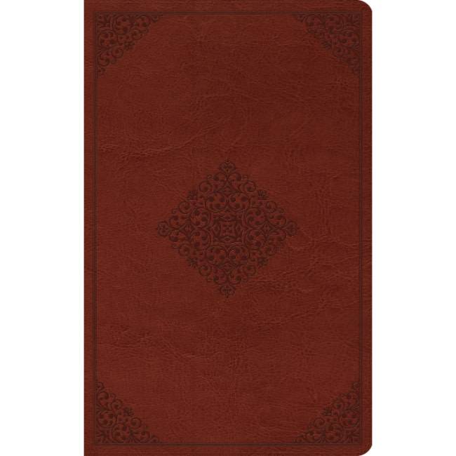 ESV Large Print Value Thinline Bible - Tan Ornament