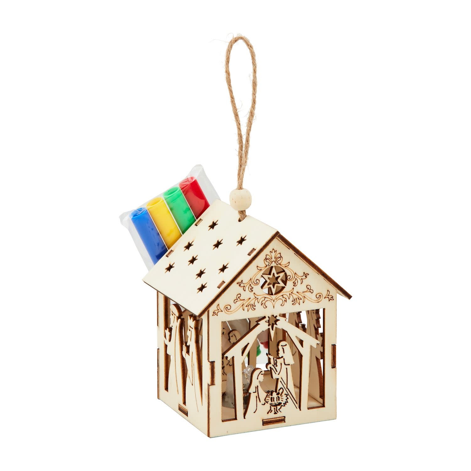 Color-Me Light Up Nativity Ornament