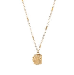 Rectangle Locket Pendant Necklace