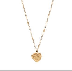 Heart Locket Pendant Necklace