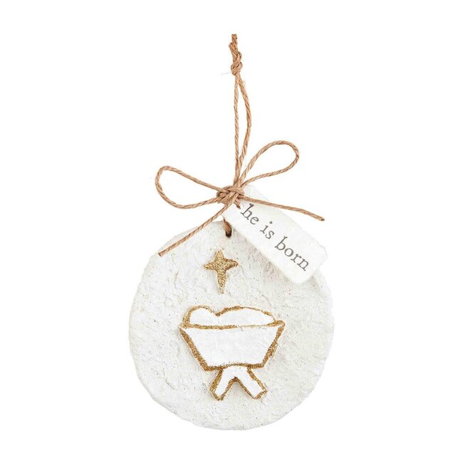 Glitter Paper Mache Ornament -