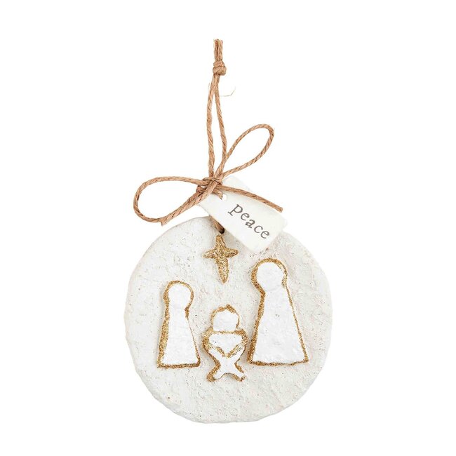 Glitter Paper Mache Ornament -