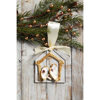 Oyster Nativity Ornament
