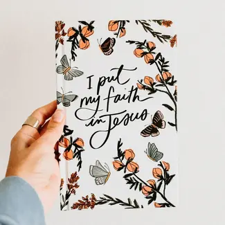 Hardcover Journal: I Put My Faith In Jesus