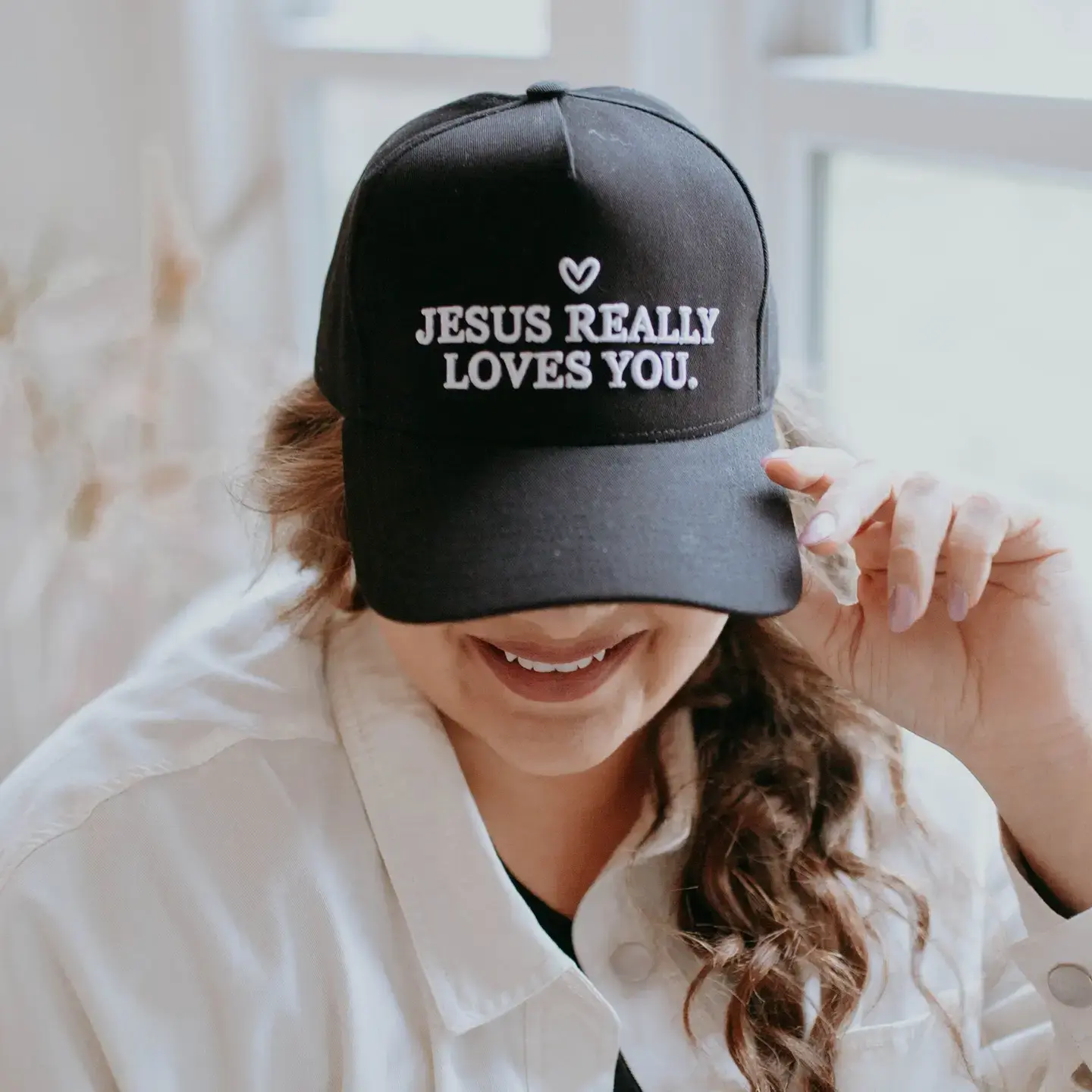 Hat: Jesus Really Loves You