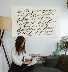 Large Canvas Banner: Surely Your Goodness
