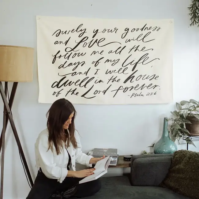 Large Canvas Banner: Surely Your Goodness