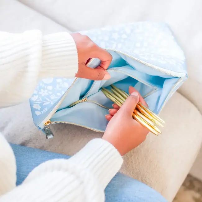 Made New Pencil Pouch - Green Stripe