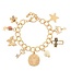 Faith Cross & Multi Style Charm Bracelet