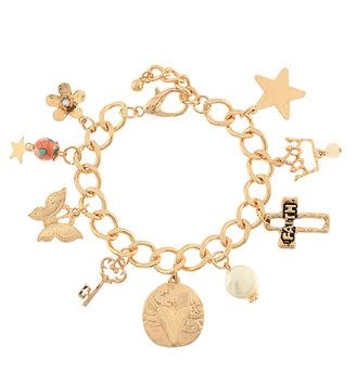 Faith Cross & Multi Style Charm Bracelet
