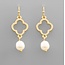 Clover & Freshwater Pearl Earrings