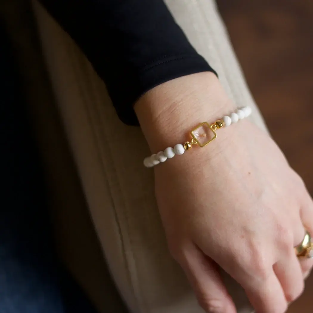 Mustard Seed Bracelet - Taupe