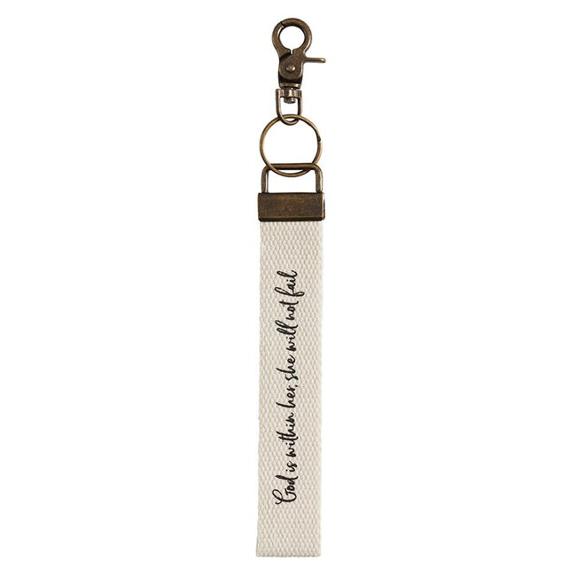 God is Within Her Keychain