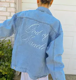 God of Miracles Denim Jacket