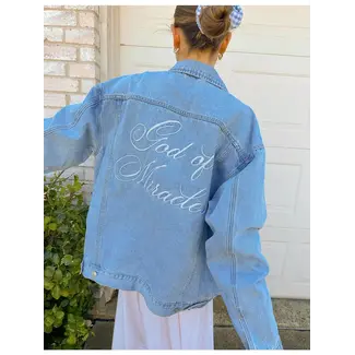 God of Miracles Denim Jacket