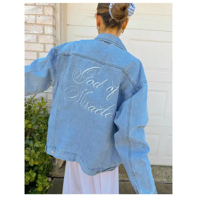 God of Miracles Denim Jacket