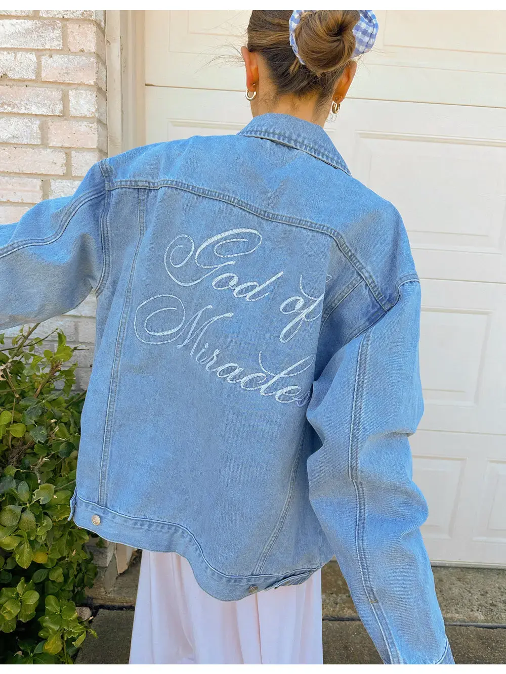 God of Miracles Denim Jacket