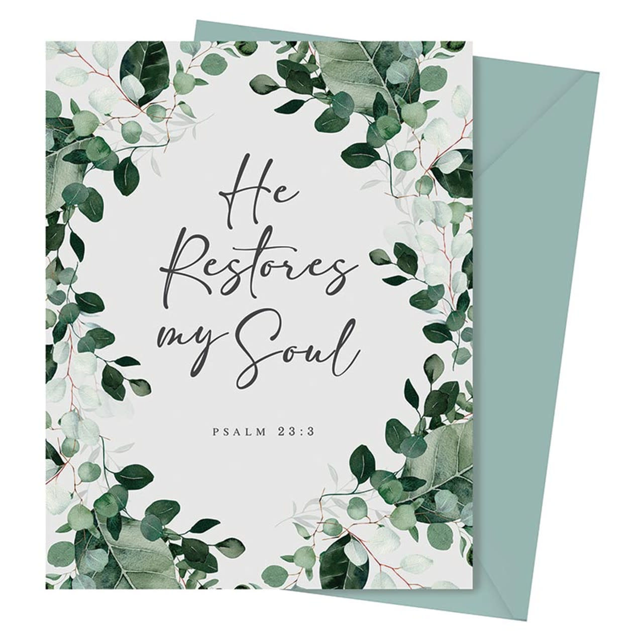 Boxed Card Set - He Restores My Soul