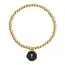 Tiny Cross Bracelet - Black