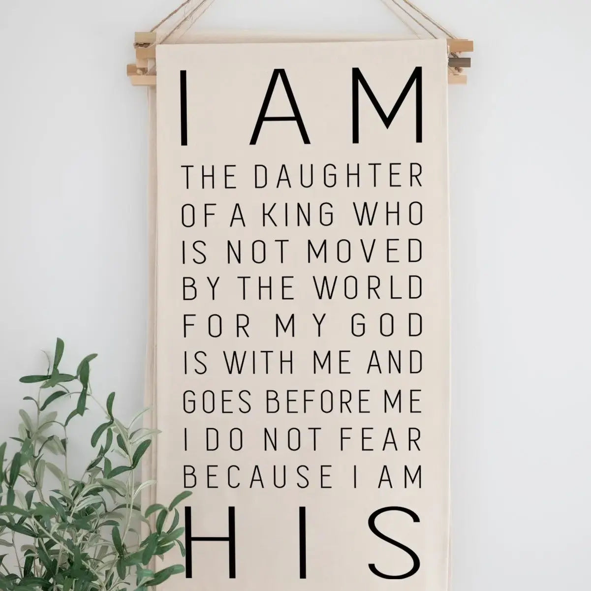 Daughter of the King Hanging Banner Sign