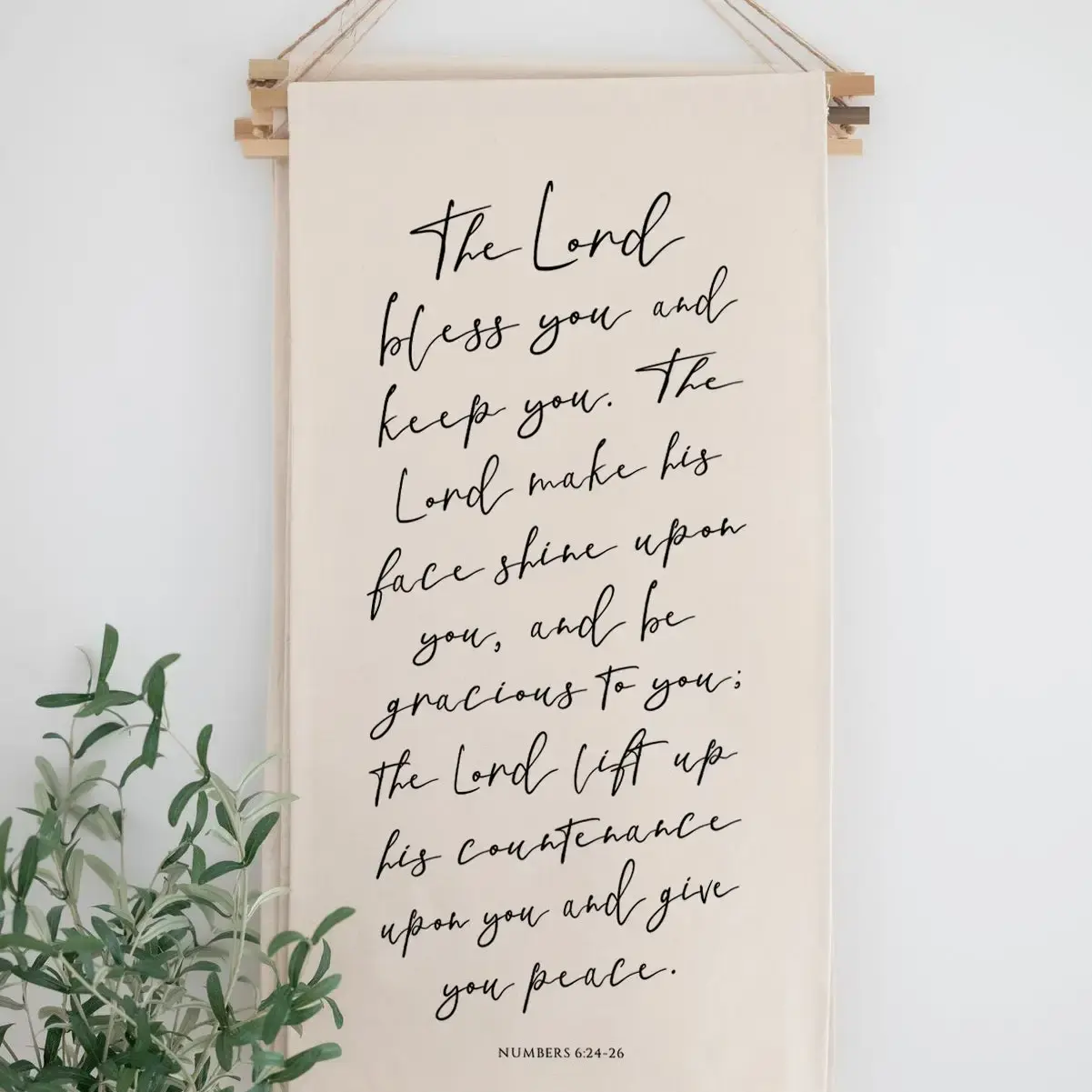 The Lord Bless You Hanging Banner Sign
