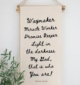 Waymaker Hanging Banner Sign