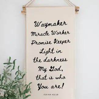 Waymaker Hanging Banner Sign