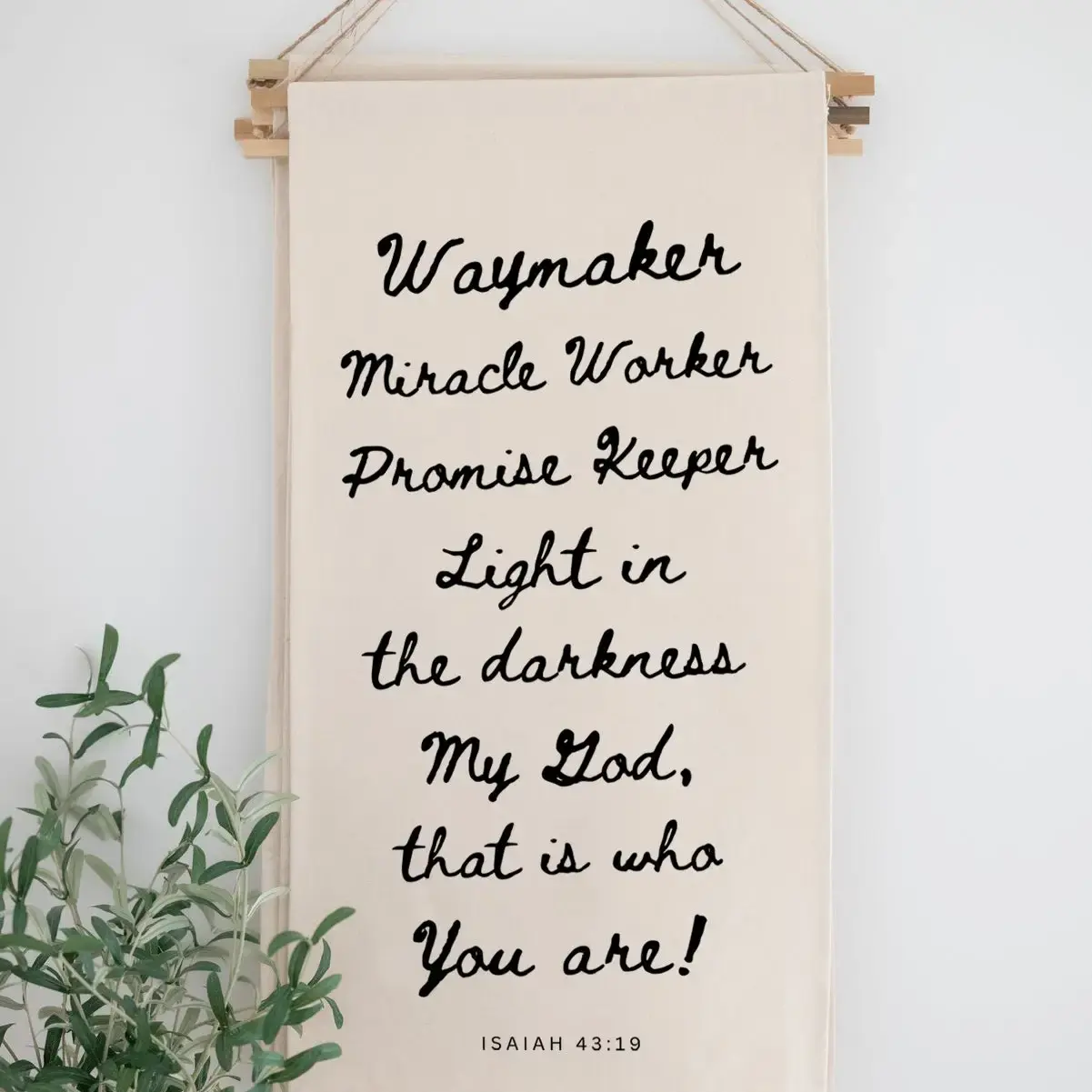 Waymaker Hanging Banner Sign