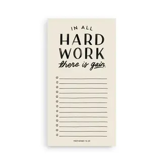 Hard Work Notepad