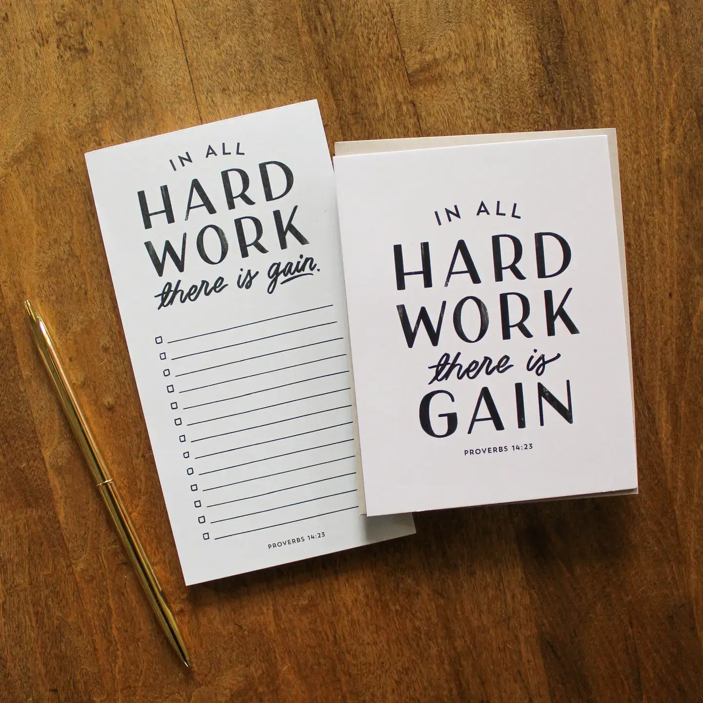 Hard Work Notepad